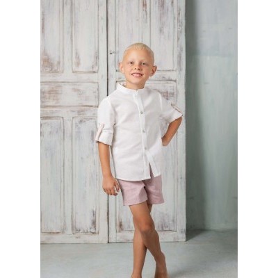 camisa niño detalle manga