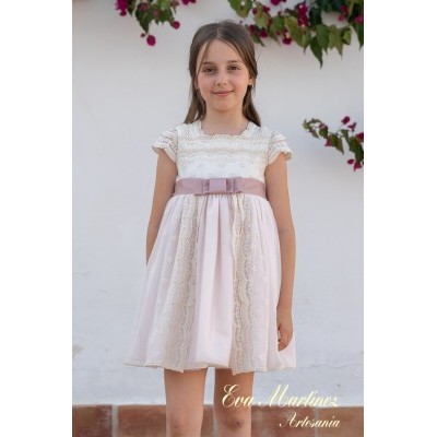 Vestido rosa empolvado...