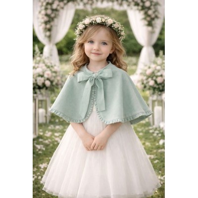 capa ceremonia lino verde agua