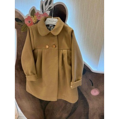 abrigo paño niña camel