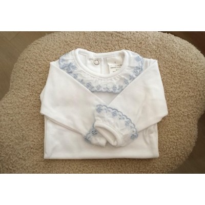 body puntilla azul