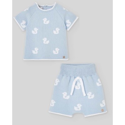 conjunto patitos azul