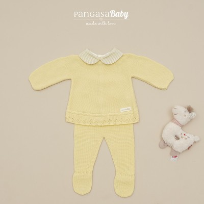 primera puesta rayas amarillo