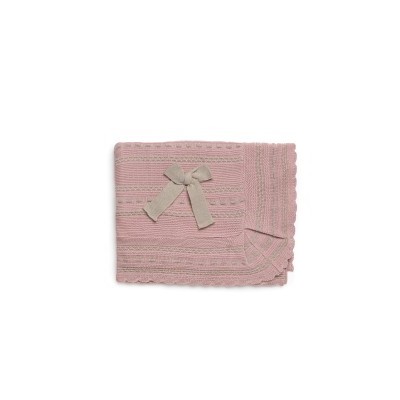 manta verano rosa y beige