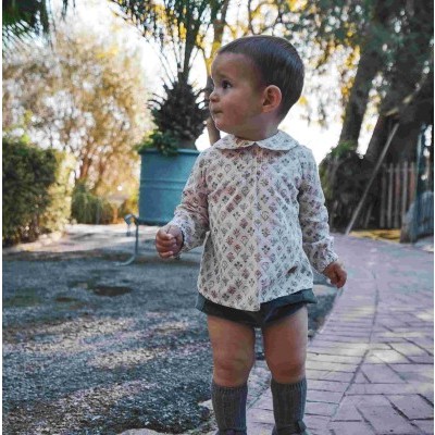 blusa flores bebe