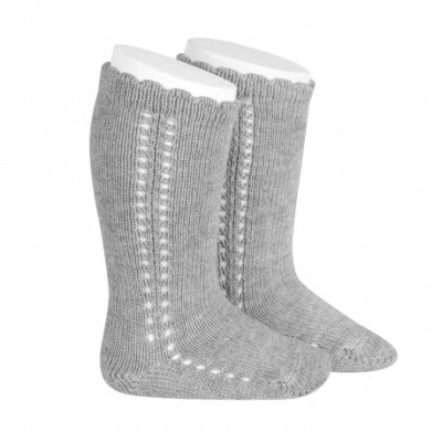 calcetines altos perlé con...