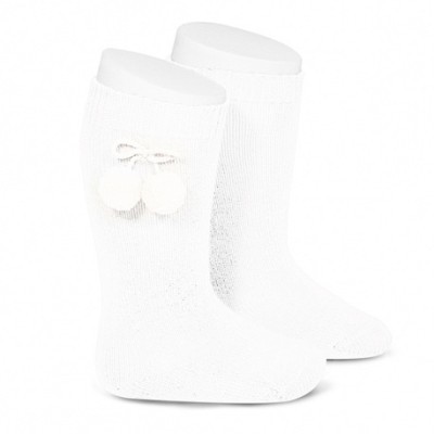 calcetines borlas blancos...