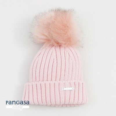 gorro canale rosa empolvado...
