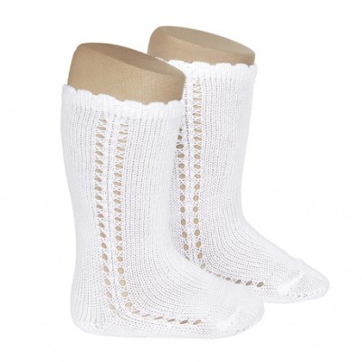 calcetines altos perlé con...
