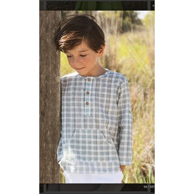 camisa niño menta