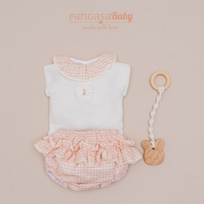conjunto niña cuadros...