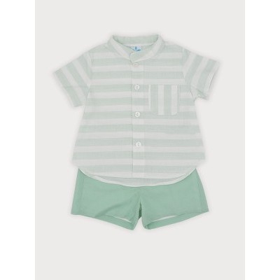 conjunto niño verde