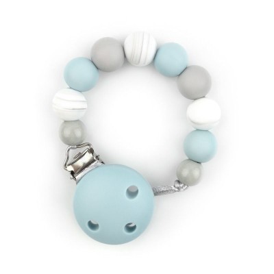 chupetero silicona azul soft
