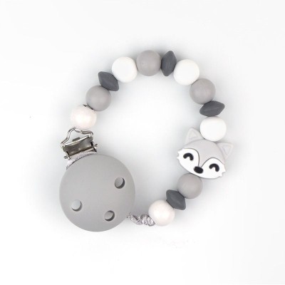 chupetero silicona gris...