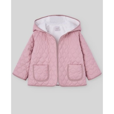 chaquetón acolchado rosa
