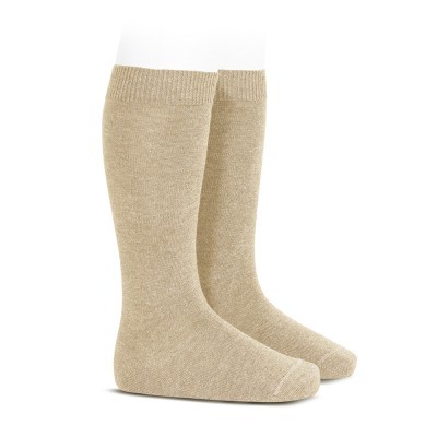 calcetines lisos turrón (316)