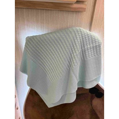 manta invierno verde agua