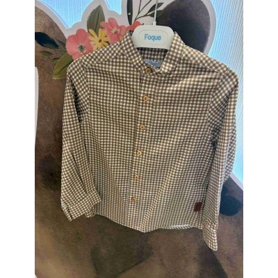 camisa vichy marrón
