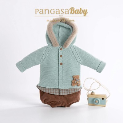 conjunto niño vichy mint
