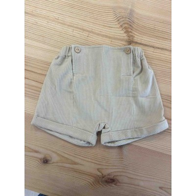 pantalón corto pana beige
